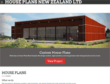 Tablet Screenshot of houseplans.co.nz