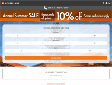Tablet Screenshot of houseplans.com